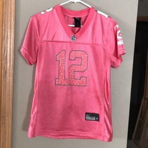 Pink Rodgers packer jersey